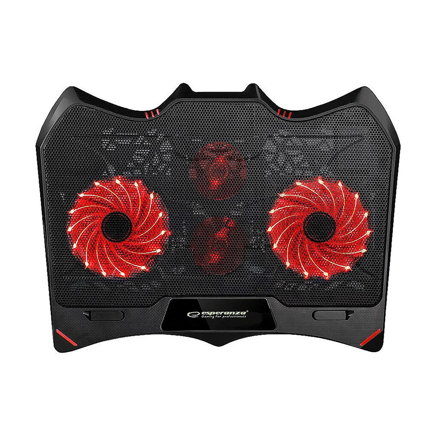Postolje za notebook gaming ESPERANZA BURAN, LED illuminated, 4x ventilator, EGC102 - Image 2