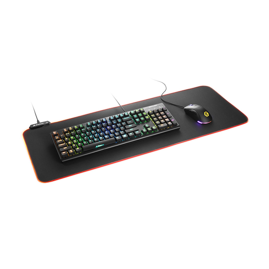 Podloga za miš SHARKOON gaming 1337 Mat RGB V2 800, 800 x 300 x 3 mm - Image 3