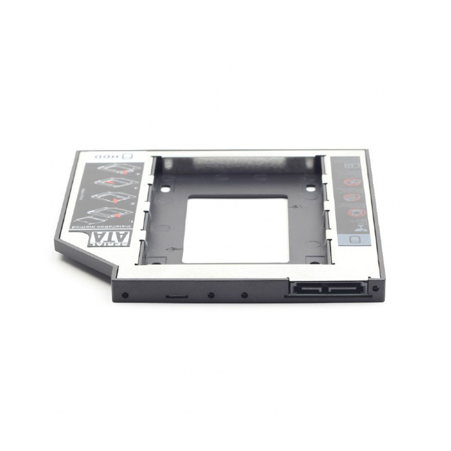 SSD HDD Caddy mobile za notebook univerzalni 9,5mm, 2,5" SSD/HDD, GEMBIRD, MF-95-01