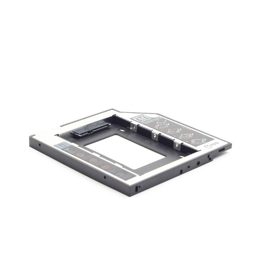 SSD HDD Caddy mobile za notebook univerzalni 9,5mm, 2,5" SSD/HDD, GEMBIRD, MF-95-01 - Image 3