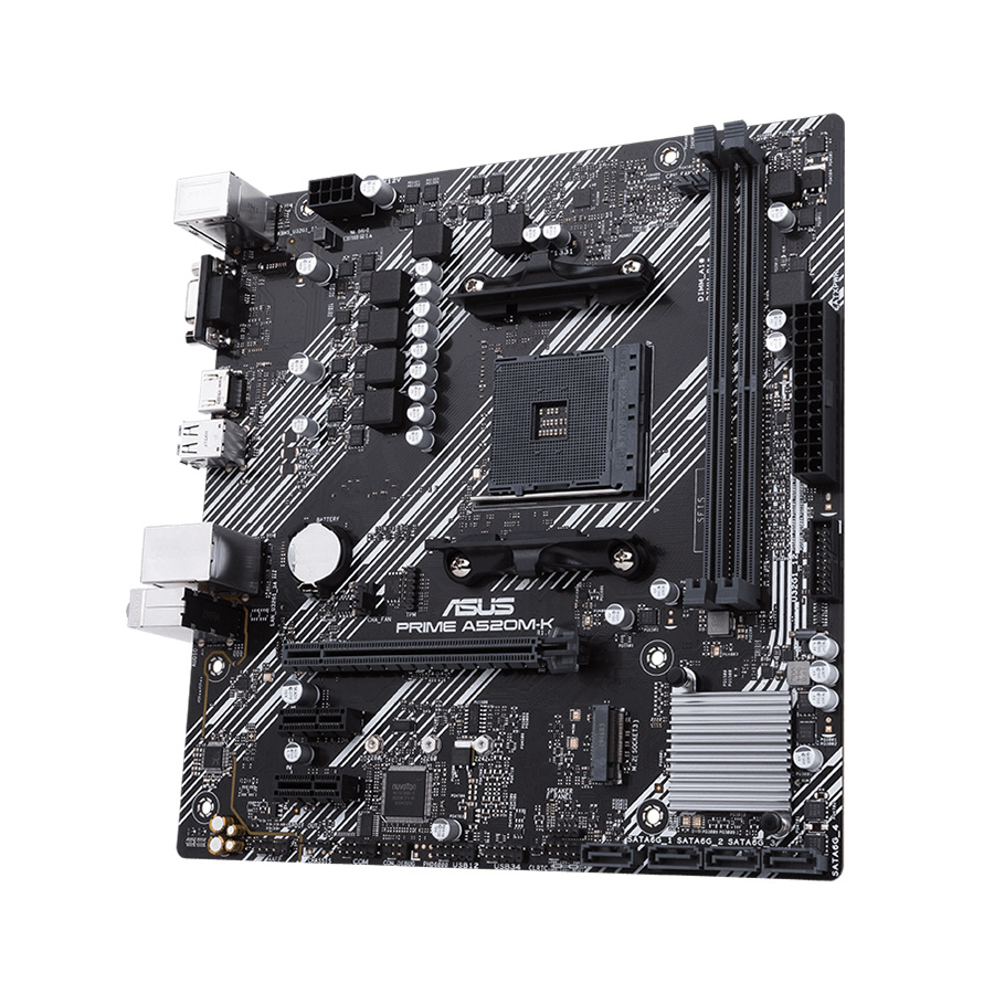 ASUS MB PRIME A520M-K AMD A520, AM4, 2xDDR4 VGA, HDMI, RAID, micro ATX - Image 3