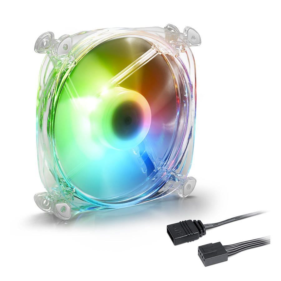 Ventilator SHARKOON gaming, SHARK Disc PWM RGB fan, 120mm - Image 2