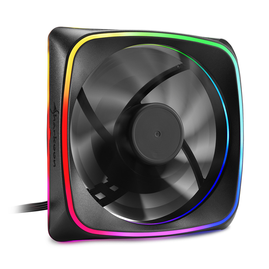 Ventilator SHARKOON gaming, SHARK Lights RGB fan, 120mm - Image 2