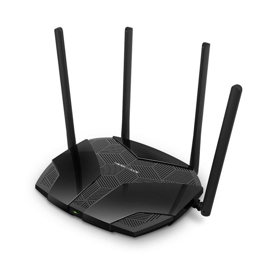 ROUTER Mercusys MR70X AX1800 Dual-Band WiFi 6 Router Optimal WiFi 6 speeds reaching up to 1.8 Gbps, 4× multi-directional high-gain antennas