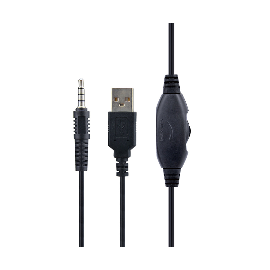 Slušalice sa mikrofonom GEMBIRD gaming RGB, volume control, matte black, PC, PS4, GHS-06 - Image 4