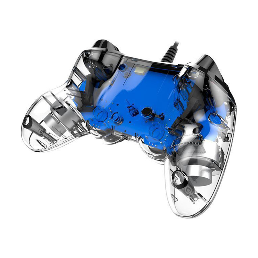 Bigben PS4 Nacon Compact Light Wired Controller prozirno-plavi - Image 4