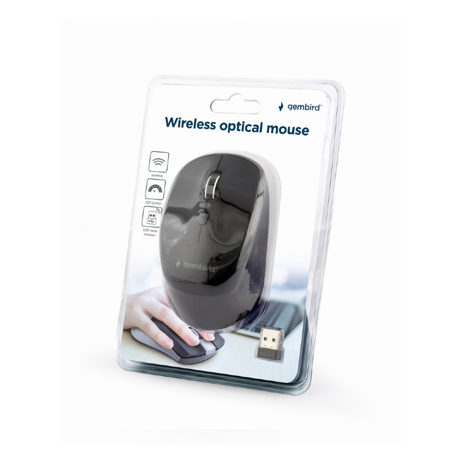 Miš GEMBIRD wireless , optical, black MUSW-4B-05 - Image 2