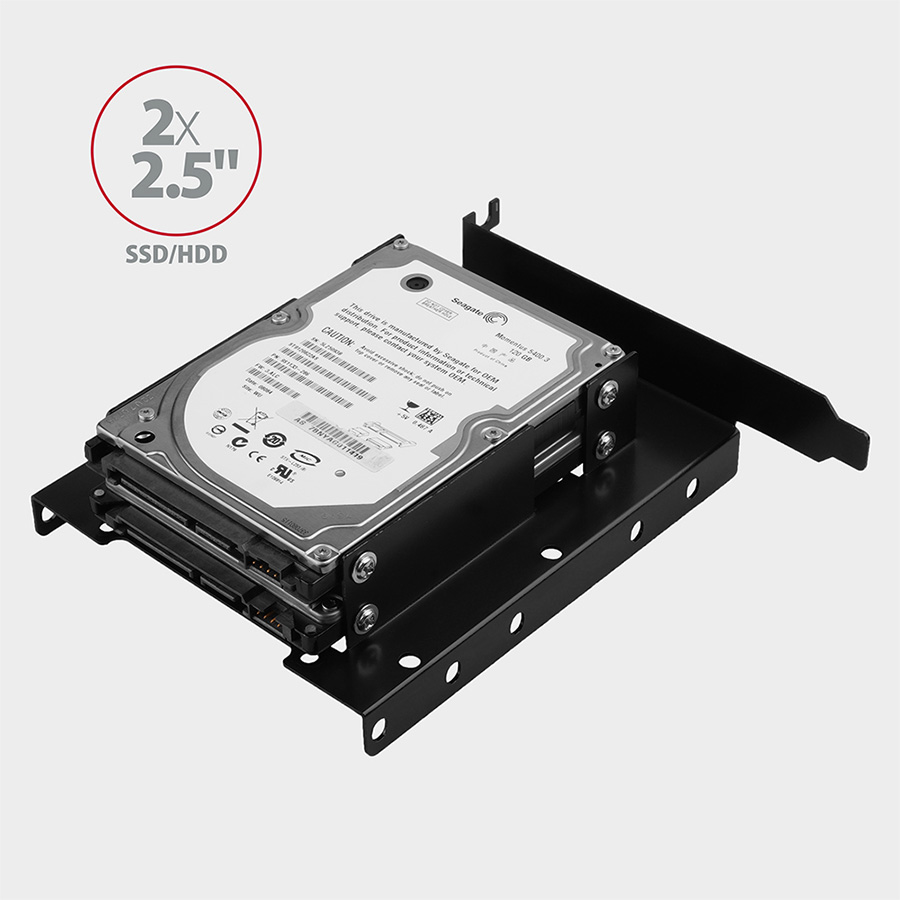Adapter interni AXAGON RHD-P35 2x2,5" HDD/SSD into PCI position, black - Image 3
