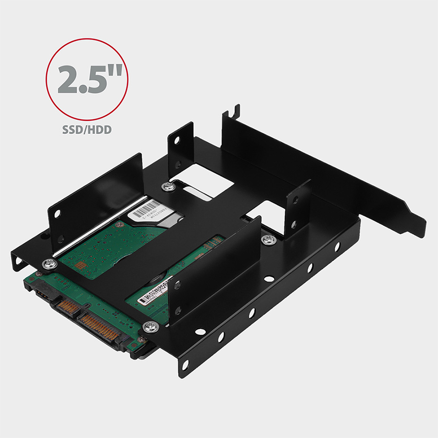 Adapter interni AXAGON RHD-P35 2x2,5" HDD/SSD into PCI position, black - Image 4