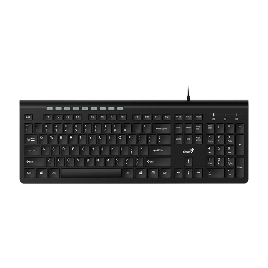 Tastatura GENIUS SlimStar 230II, USB, BiH, black, 31310048405 - Image 2
