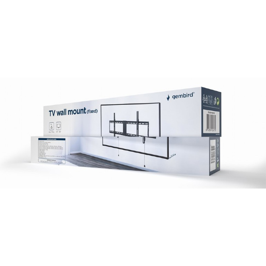 Zidni nosač GEMBIRD WM-90F-01 fiksni, 43”-90” - Image 3