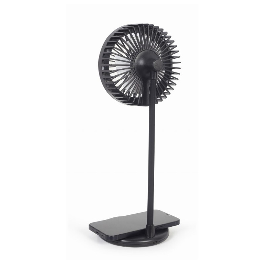 Desktop ventilator sa LED svjetlom + wireless charger GEMBIRD TA-WPC10-LEDFAN-01 - Image 3