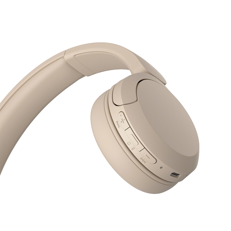 Sony bežične slušalice CH520. baterija do 50h, brzo punjnje. mikrofon. boja beige WHCH520C.CE7 - Image 3