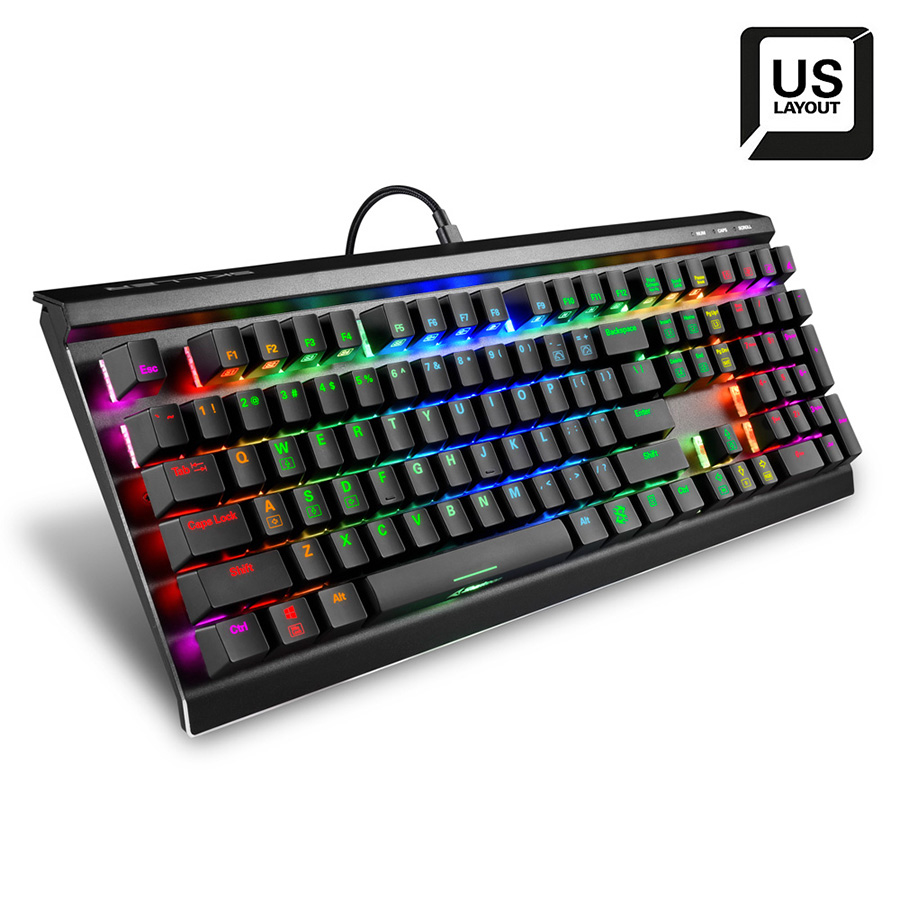 Tastatura SHARKOON gaming mechanical, SKILLER SGK60, Kailh BOX Red Switch Technology - Image 2