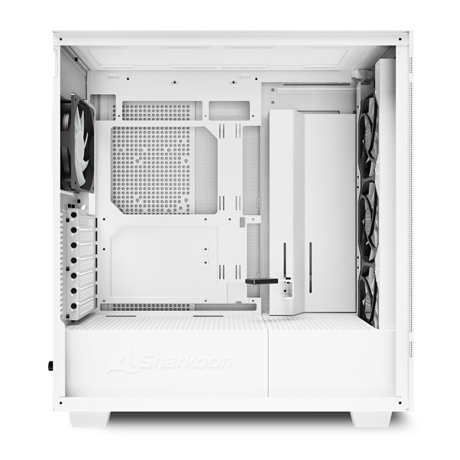 Kućište SHARKOON gaming, Rebel C50 RGB White, ATX, ventilator 4x120mm Addressable RGB - Image 5