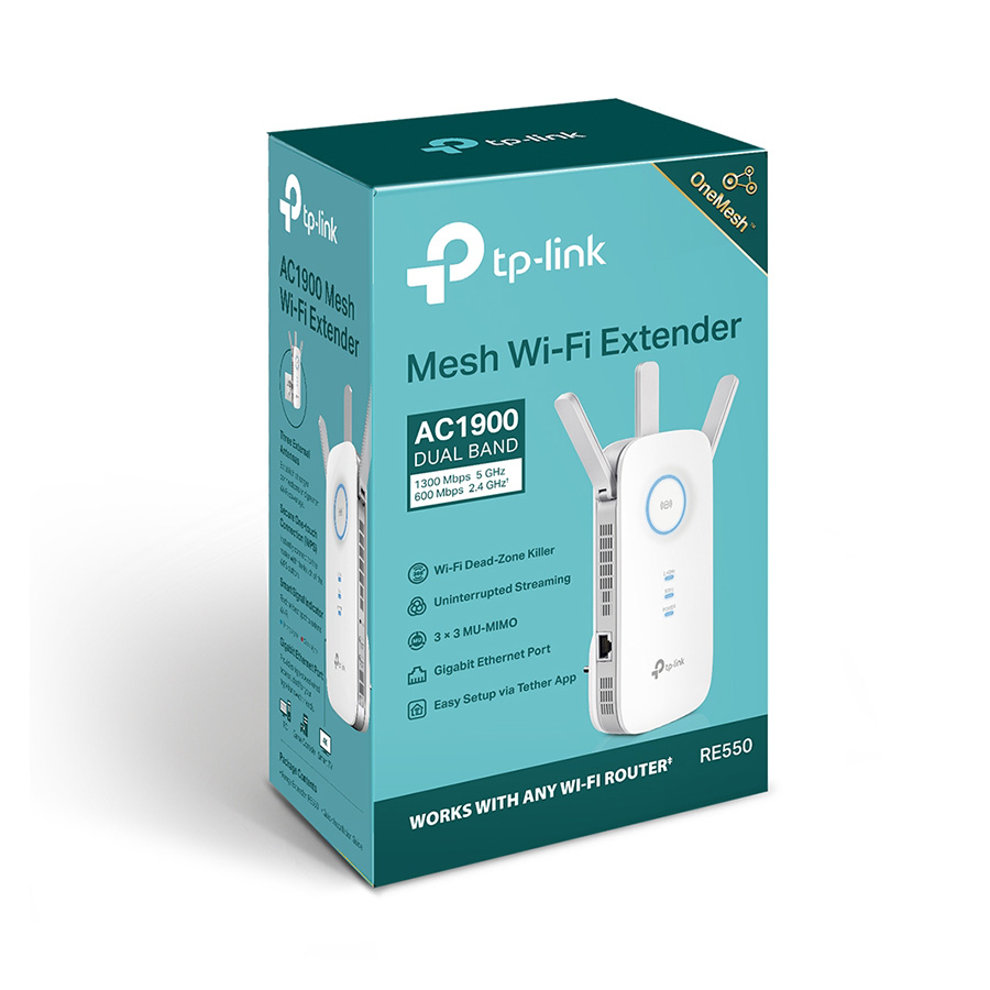 TP-LINK AC1900 RE550 Range Extender, Wi-Fi proširenje opsega 600 Mbps na 2,4 GHz + 1300 Mbps na 5 GHz - Image 3