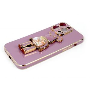 ZAŠTITNA MASKA TPU FRONDY BEAR IPHON 13 PRO MAX PURPLE