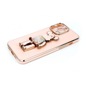 ZAŠTITNA MASKA TPU FRONDY BEAR IPHON 14 PRO MAX ROSE-GOLD