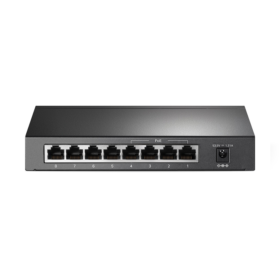 SWITCH TP-Link TL-SG1008P 8-Port Gigabit Desktop Switch with 4-Port PoE+, 64W PoE Power supply, Supports PoE power up to 30 W for each PoE port, 802.1 - Image 2