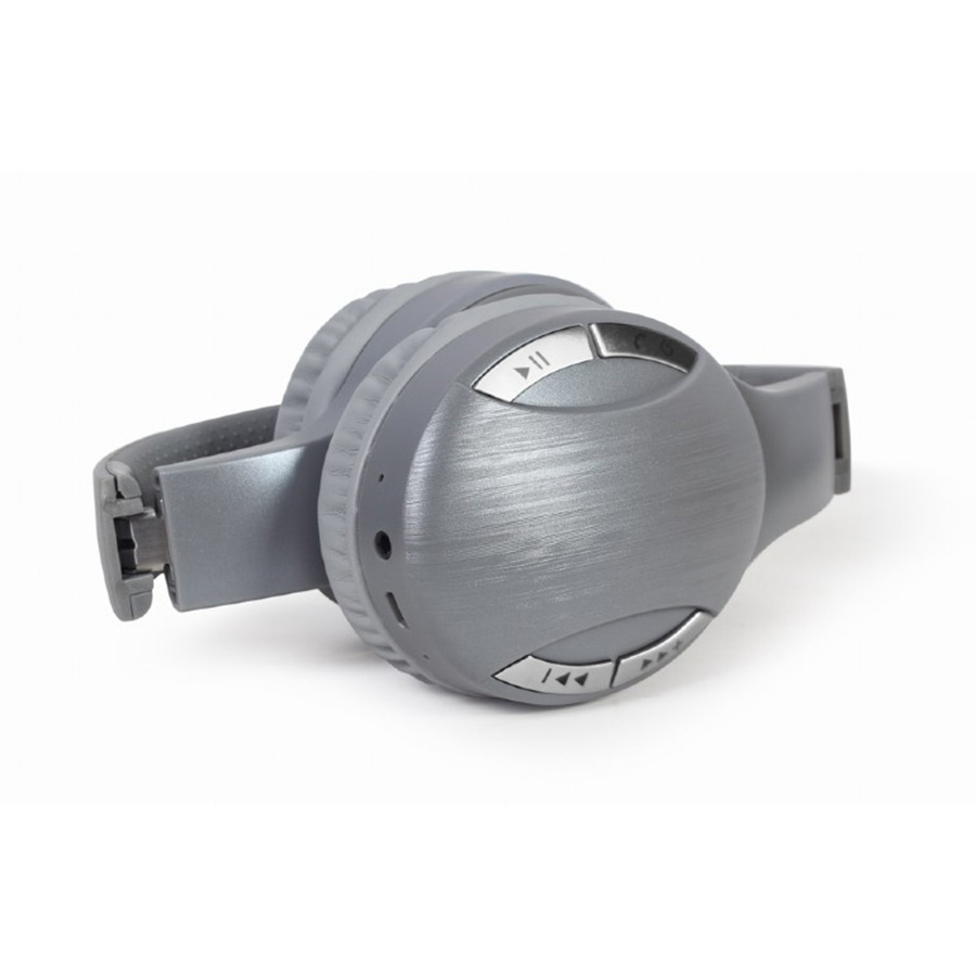 Slušalice bluetooth GEMBIRD BTHS-01-SV, silver, Multifunction button, volume control - Image 2