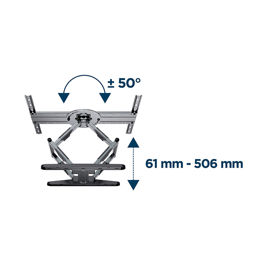 Zidni nosač GEMBIRD WM-80STR-01, Rotating full motion, 40" - 80" - Image 4