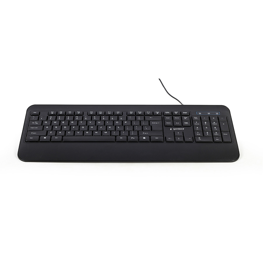 Tastatura GEMBIRD, KB-UML-03 Slim Rainbow backlight multimedia keyboard, USB, USA layout - Image 2