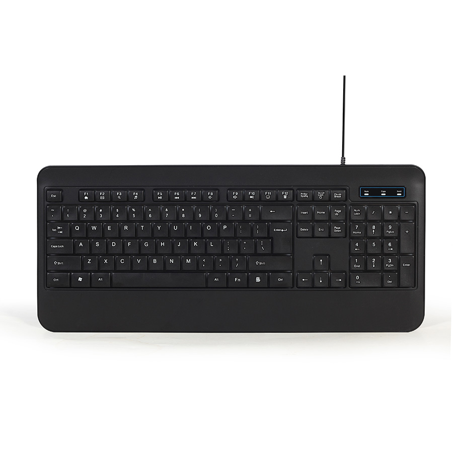 Tastatura GEMBIRD, KB-UML-03 Slim Rainbow backlight multimedia keyboard, USB, USA layout - Image 3
