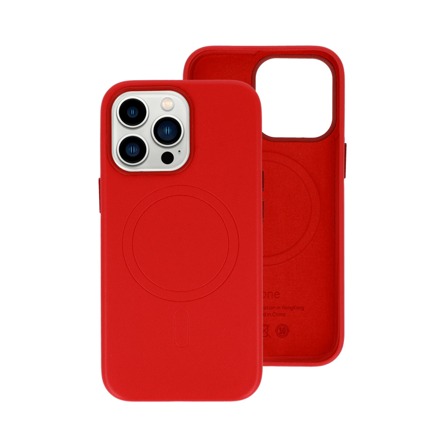 MAGSAFE KOŽNA FUTROLA ZA IPHONE 13 PRO RED