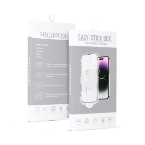 EASY-STICK KUTIJA S PUNIM LJEPILOM OD KALJENOG STAKLA ZA IPHONE 13/13 PRO/14 CRNI