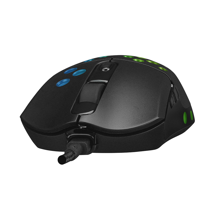 Miš gaming RAMPAGE SMX-R66 ROCKET Ultra Light black, RGB LED, 12000dpi - Image 3