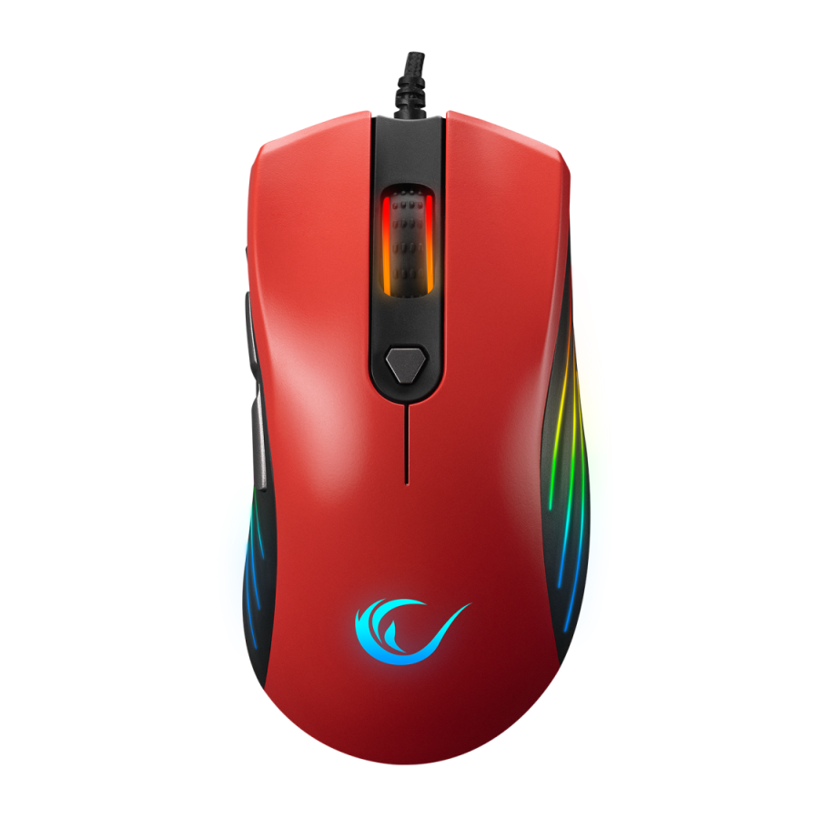 Miš gaming RAMPAGE SMX-R33 LIMBO black/red, Macro, 6400dpi, RGB LED - Image 2