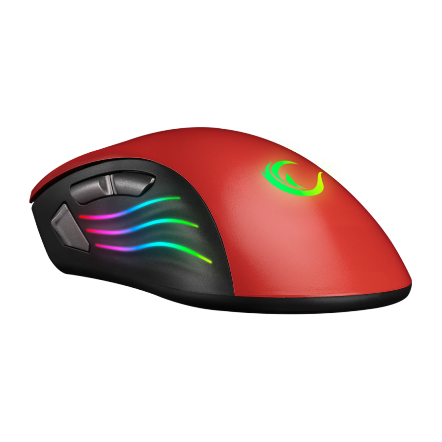 Miš gaming RAMPAGE SMX-R33 LIMBO black/red, Macro, 6400dpi, RGB LED - Image 6