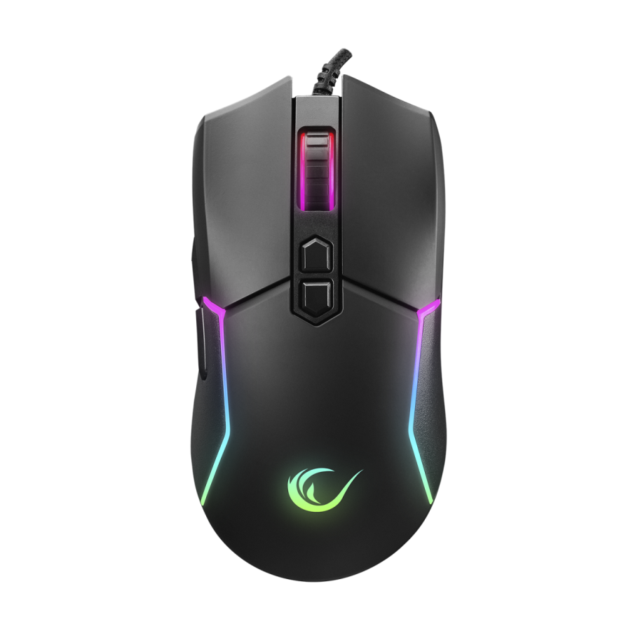 Miš gaming RAMPAGE SMX-R28 COOL black, USB, RGB, makro, 7200dpi/1000hz - Image 2