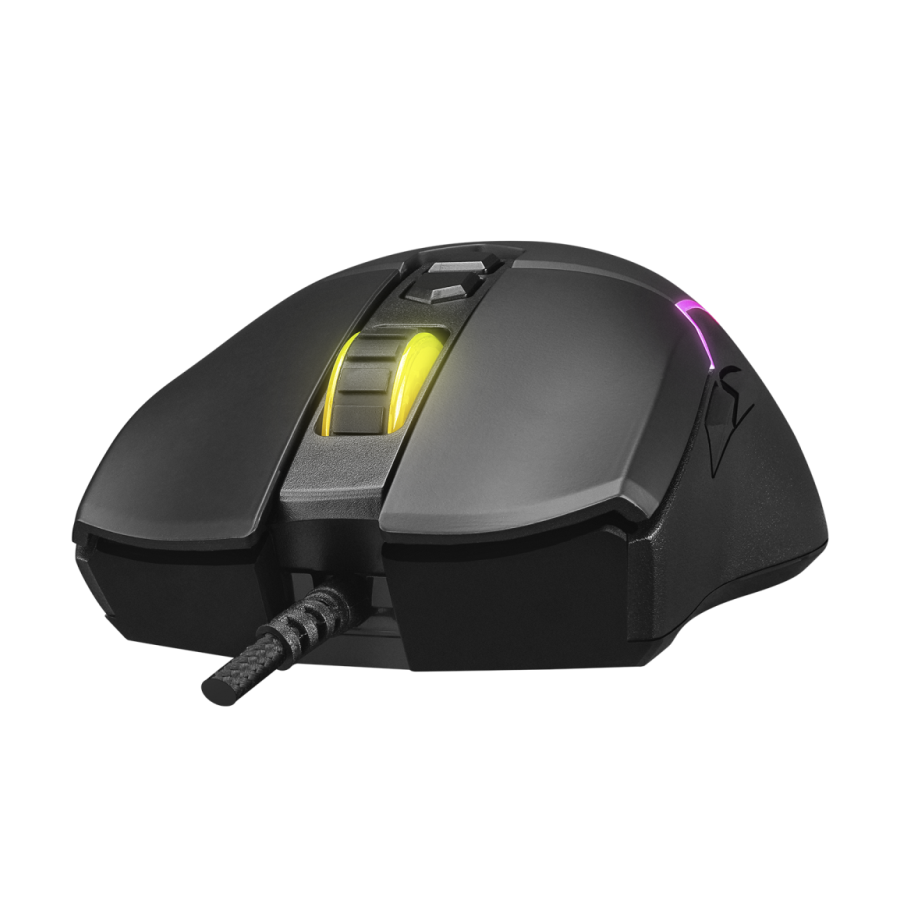 Miš gaming RAMPAGE SMX-R28 COOL black, USB, RGB, makro, 7200dpi/1000hz - Image 3