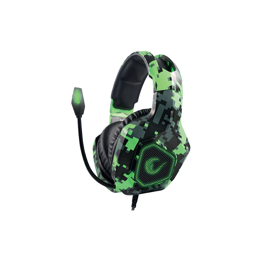 Slušalice sa mikrofonom gaming RAMPAGE RM-K8 CRAFTING camo, PC/PS4, USB, 7.1, Rainbow LED - Image 4