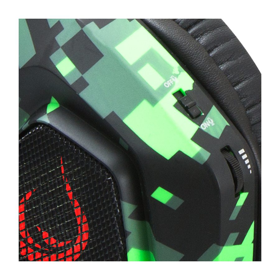 Slušalice sa mikrofonom gaming RAMPAGE RM-K8 CRAFTING camo, PC/PS4, USB, 7.1, Rainbow LED - Image 6