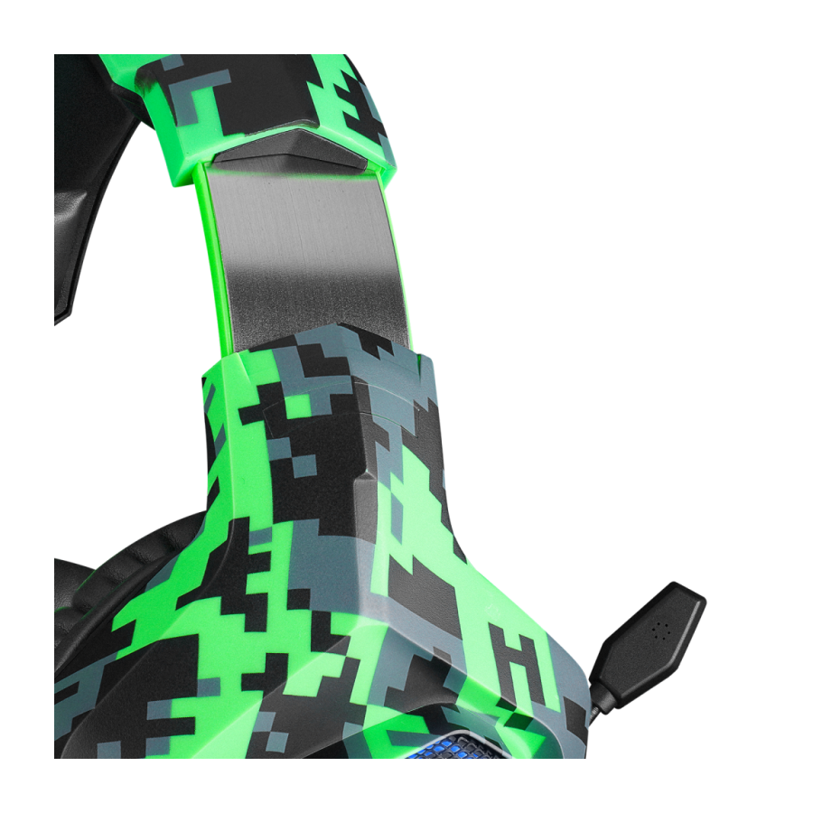 Slušalice sa mikrofonom gaming RAMPAGE RM-K8 CRAFTING camo, PC/PS4, USB, 7.1, Rainbow LED - Image 11