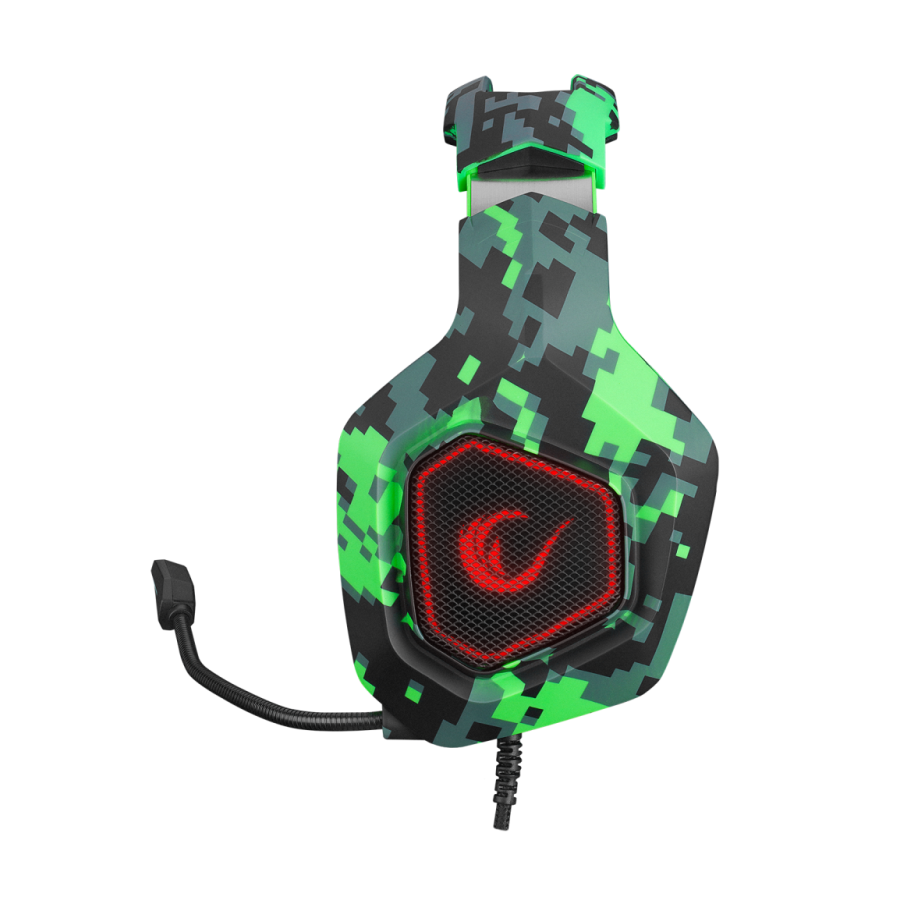 Slušalice sa mikrofonom gaming RAMPAGE RM-K8 CRAFTING camo, PC/PS4, USB, 7.1, Rainbow LED - Image 13