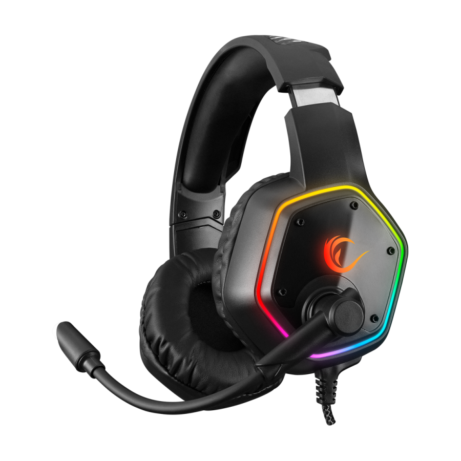 Slušalice sa mikrofonom gaming RAMPAGE RM-K33 X-TRACER, USB, 7.1 Surround, RGB PC/ PS4 - Image 5