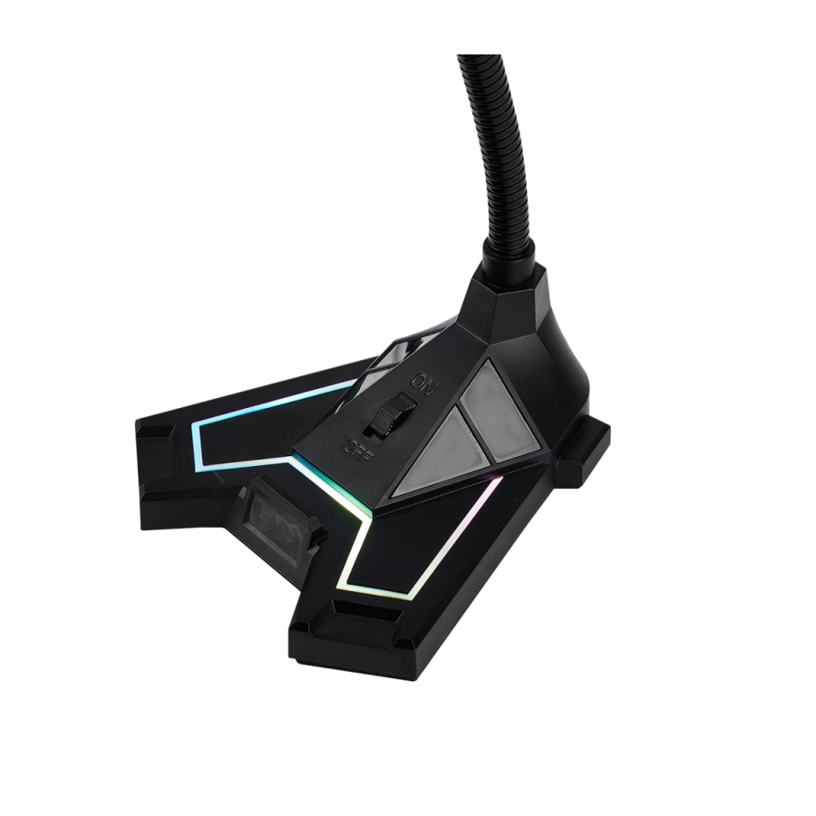 Mikrofon gaming RAMPAGE SN-RMX2 CHATTY black, USB, RGB LED - Image 3
