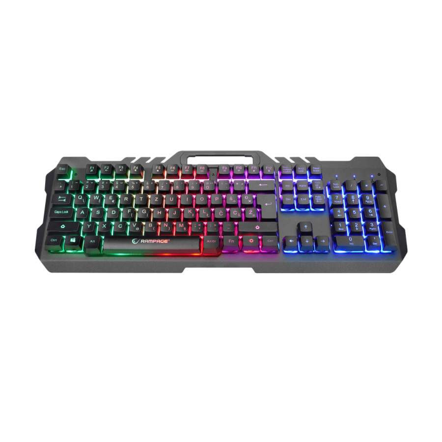 Tastatura gaming RAMPAGE KB-R57 X-JAMMER Rainbow sa pozadinskim osvetljenjem USB BiH Layout - Image 3