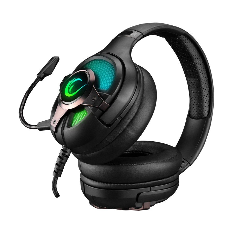 Slušalice sa mikrofonom gaming RAMPAGE RM-K77 VIPERA, black, PC/PS4, USB, 7.1, RGB LED - Image 4