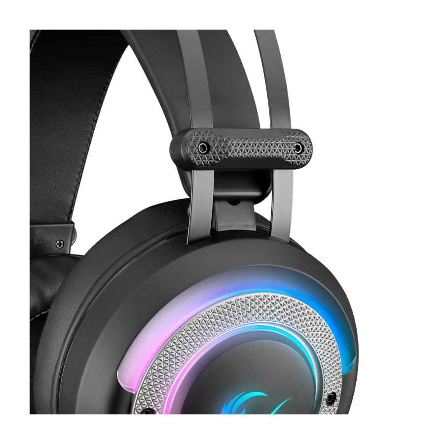 Slušalice sa mikrofonom gaming RAMPAGE G7 X-RUNNER black, PC/PS4, RGB LED, 7.1, fleksibilni mikrofon - Image 5