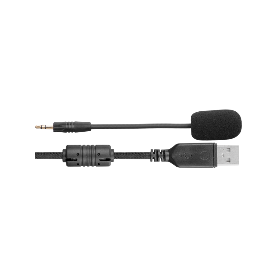 Slušalice sa mikrofonom gaming RAMPAGE R46 HOSTAGE black, odvojiv mikrofon, PS4/PC, USB, 7.1 surround, RGB LED - Image 5