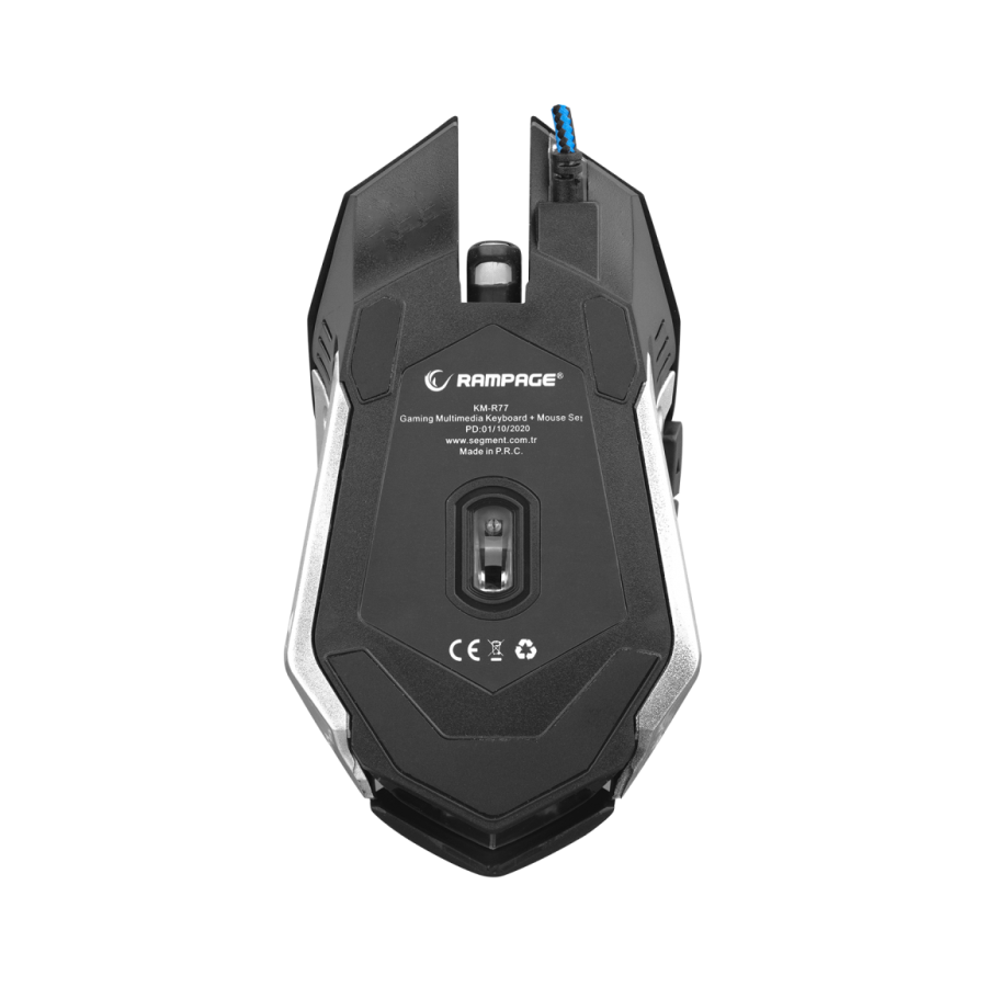 Tastatura + miš gaming RAMPAGE KM-R77 black, USB, LED, US Layout, multimedia - Image 9