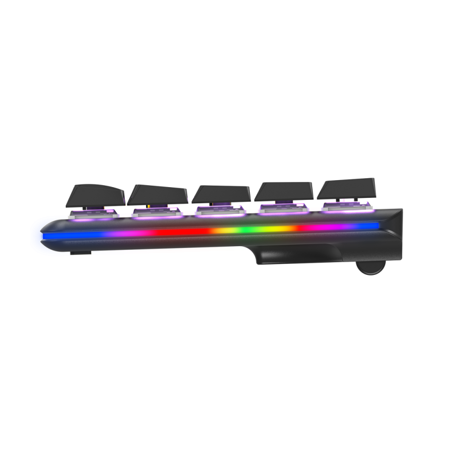 Tastatura gaming RAMPAGE REBEL Mechanical Low Profile blue switch US Layout Rainbow - Image 5