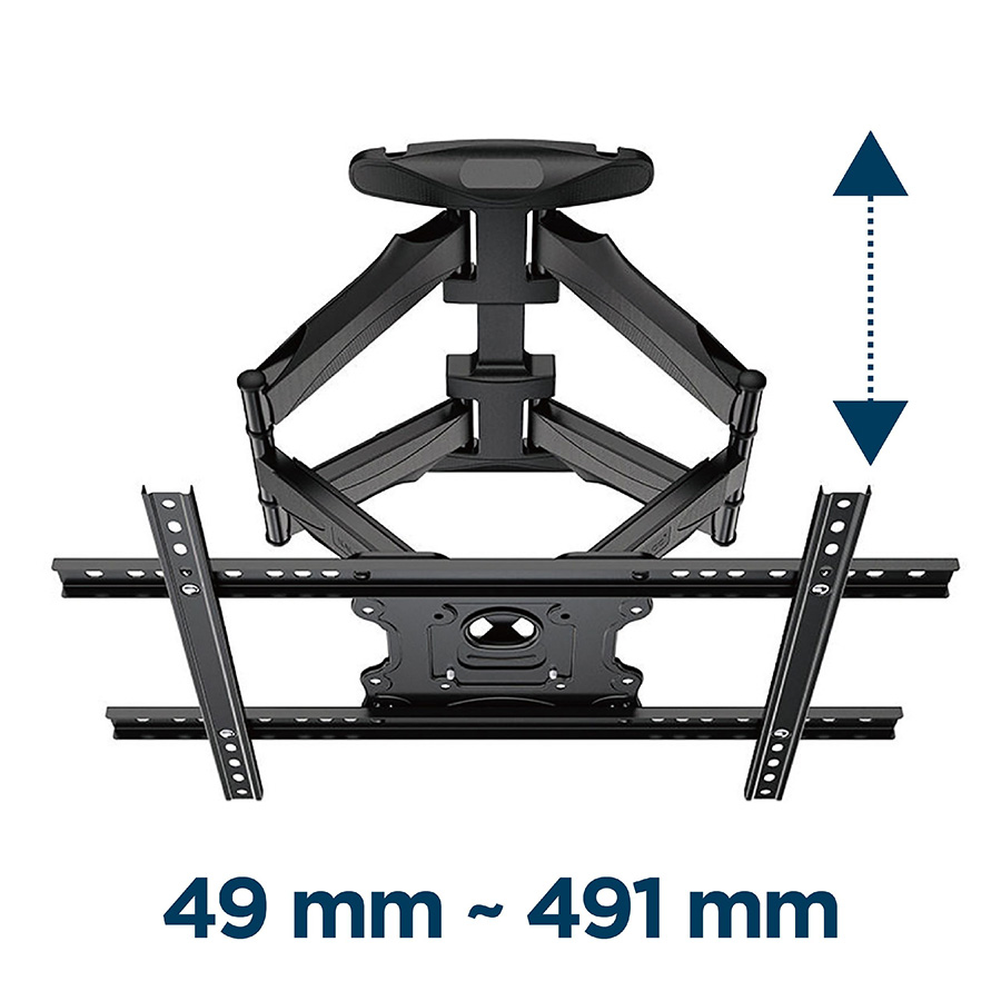Zidni nosač GEMBIRD WM-75ST-01, 32”-75”, 45 kg, VESA: max 600 x 400 mm - Image 3