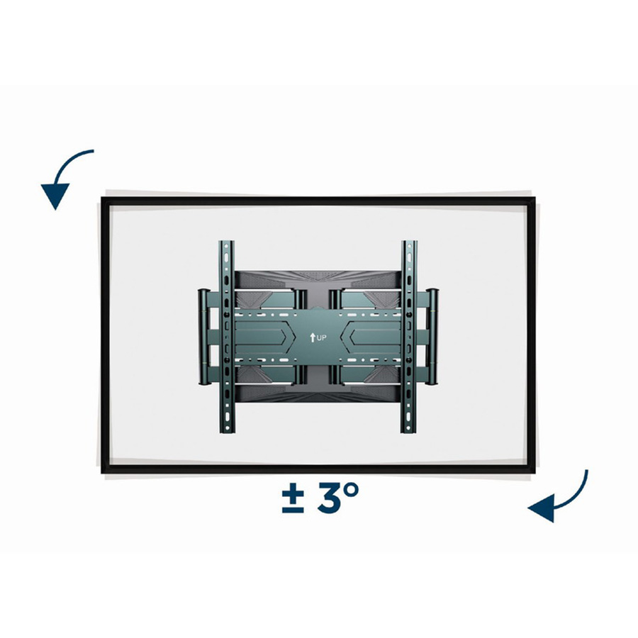 Zidni nosač GEMBIRD WM-80ST-01, 40”-80”, 50 kg, VESA max. 600 mm x 400 mm - Image 5