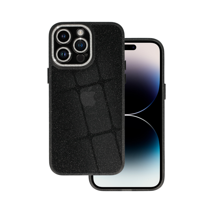 ZAŠTITNA MASKA ZA KAMERU SA TEČNIM SJAJEM ZA IPHONE 14 PRO MAX CRNA - Image 2