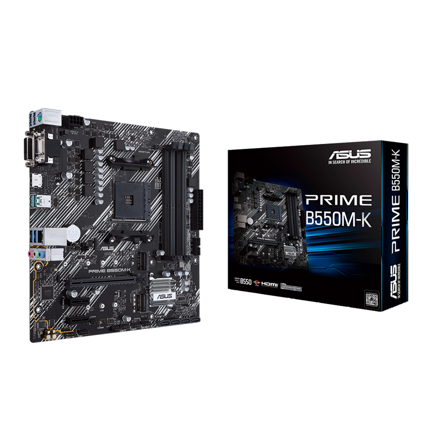 ASUS MB PRIME B550M-K AMD B550;AM4;4xDDR4 VGA,DVI,HDMI;RAID;micro ATX